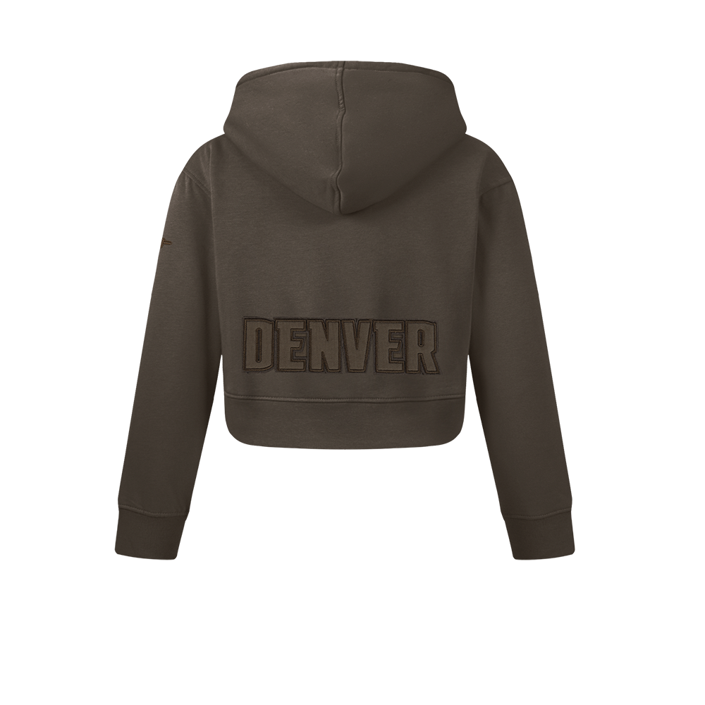 NBA DENVER NUGGETS NEUTRAL BIG GIRL'S FLC CREWNECK (DARK TAUPE)