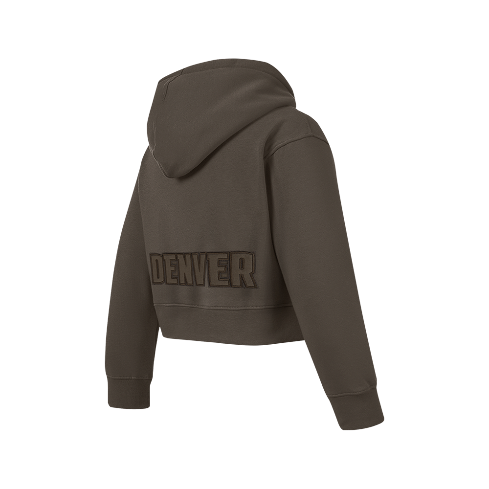 NBA DENVER NUGGETS NEUTRAL BIG GIRL'S FLC CREWNECK (DARK TAUPE)