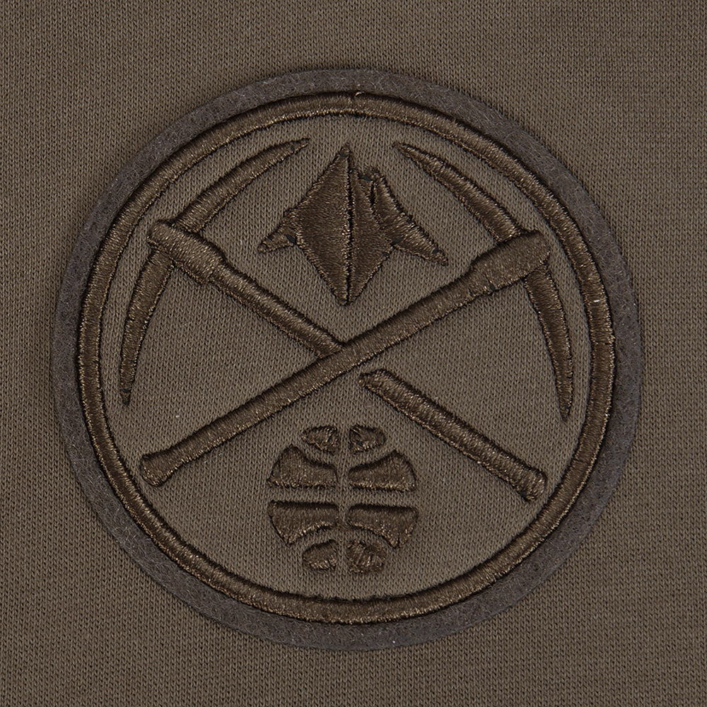 NBA DENVER NUGGETS NEUTRAL BIG GIRL'S FLC CREWNECK (DARK TAUPE)