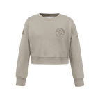 NBA DENVER NUGGETS NEUTRAL BIG GIRL'S FLC CREWNECK (TAUPE)