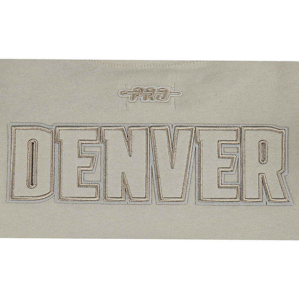NBA DENVER NUGGETS NEUTRAL BIG GIRL'S FLC CREWNECK (TAUPE)