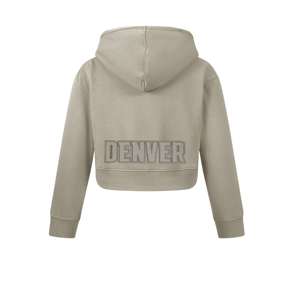 NBA DENVER NUGGETS NEUTRAL CHANDAIL À CAPUCHON EN MOLLETON POUR FILLE JUNIOR (TAUPE)