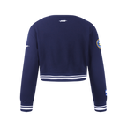 NBA DENVER NUGGETS RETRO CLASSIC CHANDAIL À COL ROND EN MOLLETON CÔTELÉ POUR FILLE JUNIOR (MARINE MINUIT)