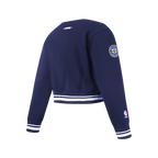 NBA DENVER NUGGETS RETRO CLASSIC CHANDAIL À COL ROND EN MOLLETON CÔTELÉ POUR FILLE JUNIOR (MARINE MINUIT)