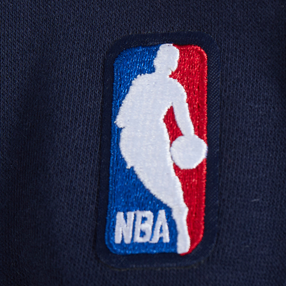 NBA DENVER NUGGETS RETRO CLASSIC BIG GIRL'S RIB FLC PO HOODIE (MIDNIGHT NAVY)