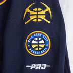 NBA DENVER NUGGETS RETRO CLASSIC BIG GIRL'S RIB FLC PO HOODIE (MIDNIGHT NAVY)