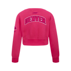 NBA DENVER NUGGETS TRIPLE PINK BIG GIRL'S FLC CREWNECK (BEETROOT PURPLE)