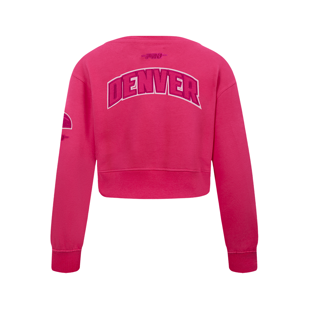 NBA DENVER NUGGETS TRIPLE PINK BIG GIRL'S FLC CREWNECK (BEETROOT PURPLE)