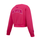 NBA DENVER NUGGETS TRIPLE PINK BIG GIRL'S FLC CREWNECK (BEETROOT PURPLE)