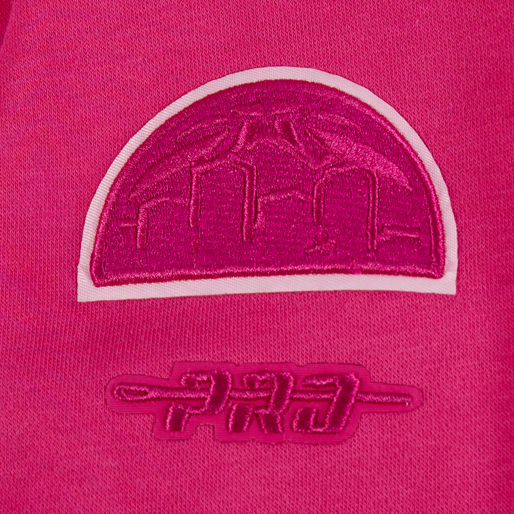 NBA DENVER NUGGETS TRIPLE PINK BIG GIRL'S FLC CREWNECK (BEETROOT PURPLE)