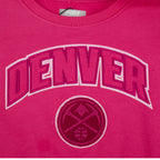 NBA DENVER NUGGETS TRIPLE PINK BIG GIRL'S FLC CREWNECK (BEETROOT PURPLE)