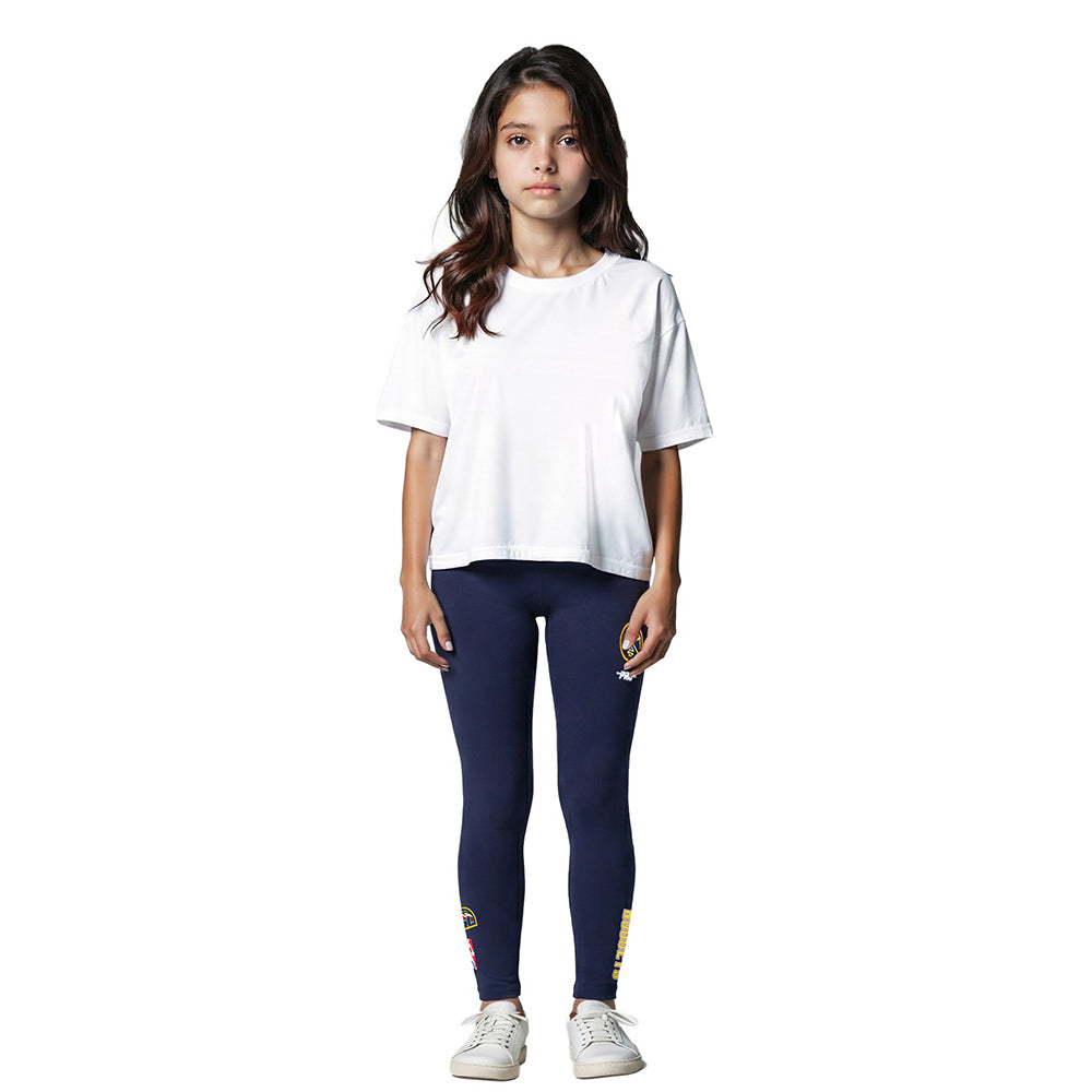 NBA DENVER NUGGETS CLASSIC BIG GIRL'S LEGGING (MIDNIGHT NAVY)