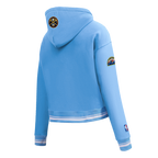 NBA DENVER NUGGETS RETRO CLASSIC WOMEN'S RIB CROPPED PO HOODIE (UNIVERSITY BLUE)