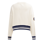 NBA DENVER NUGGETS RETRO CLASSIC WOMEN'S RIB CREWNECK (EGGSHELL/ MIDNIGHT NAVY)