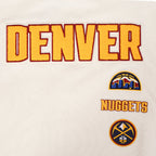 NBA DENVER NUGGETS RETRO CLASSIC WOMEN'S RIB CREWNECK (EGGSHELL/ MIDNIGHT NAVY)