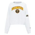 NBA DENVER NUGGETS CLASSIC CHANDAIL À COL ROND POUR FEMME (BLANC)