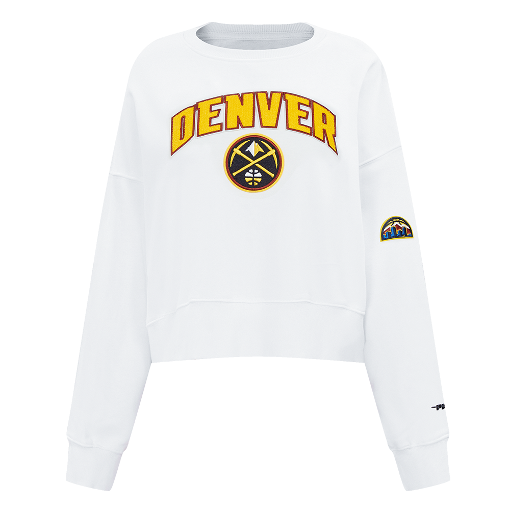 NBA DENVER NUGGETS CLASSIC CHANDAIL À COL ROND POUR FEMME (BLANC)