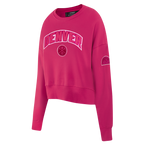 NBA DENVER NUGGETS CHANDAIL À COL ROND TRIPLE ROSE EN MOLLETON POUR FEMME (VIOLET BETTERAVE)