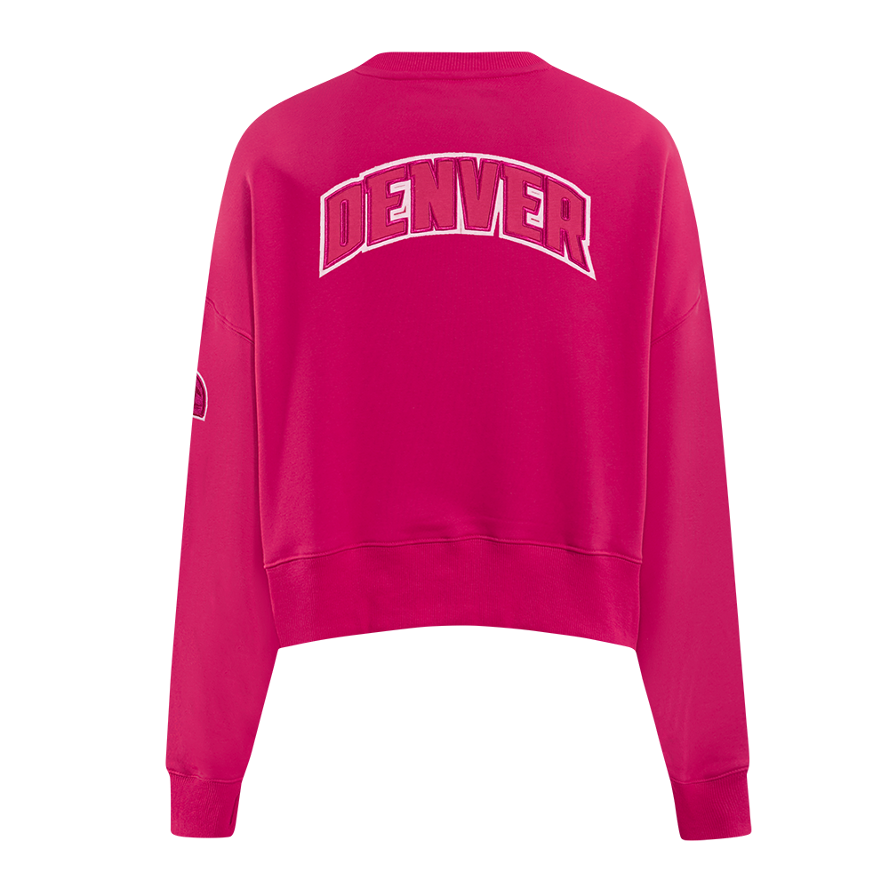 NBA DENVER NUGGETS CHANDAIL À COL ROND TRIPLE ROSE EN MOLLETON POUR FEMME (VIOLET BETTERAVE)