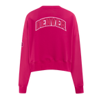 NBA DENVER NUGGETS CHANDAIL À COL ROND TRIPLE ROSE EN MOLLETON POUR FEMME (VIOLET BETTERAVE)