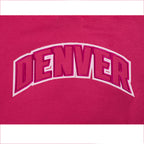 NBA DENVER NUGGETS CHANDAIL À COL ROND TRIPLE ROSE EN MOLLETON POUR FEMME (VIOLET BETTERAVE)
