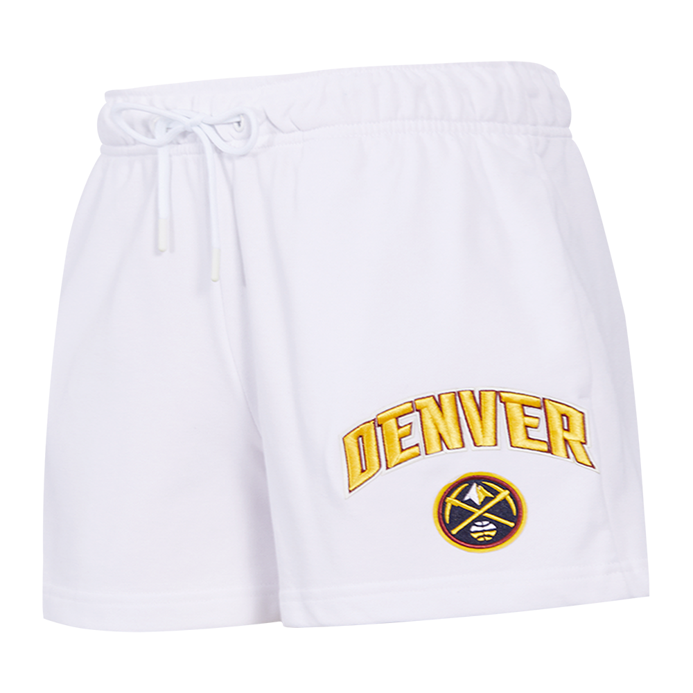 NBA DENVER NUGGETS CLASSIC SHORT EN MOLLETON POUR FEMME (BLANC)