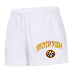 NBA DENVER NUGGETS CLASSIC SHORT EN MOLLETON POUR FEMME (BLANC)