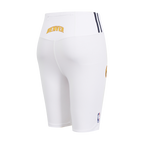 NBA DENVER NUGGETS CLASSIC WOMEN'S COTTON BIKE SHORT (WHITE)