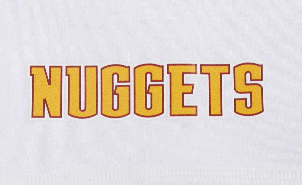 NBA DENVER NUGGETS CLASSIC WOMEN'S COTTON BIKE SHORT (WHITE)