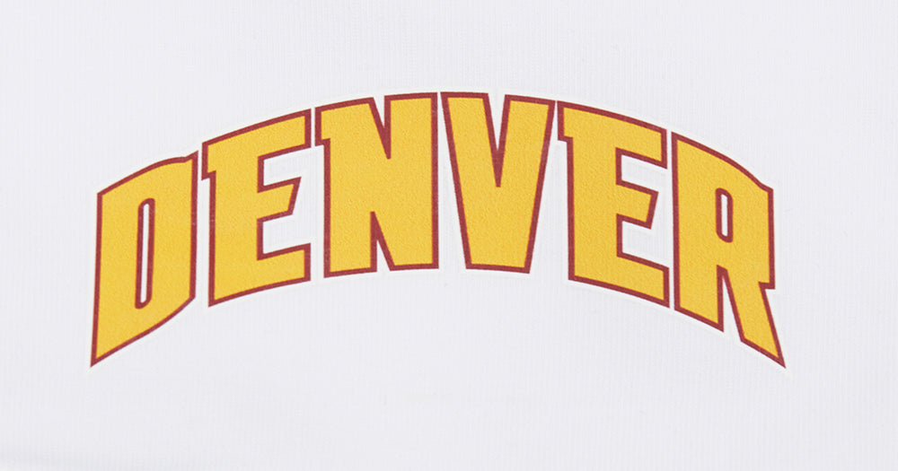 NBA DENVER NUGGETS CLASSIC WOMEN'S COTTON BIKE SHORT (WHITE)