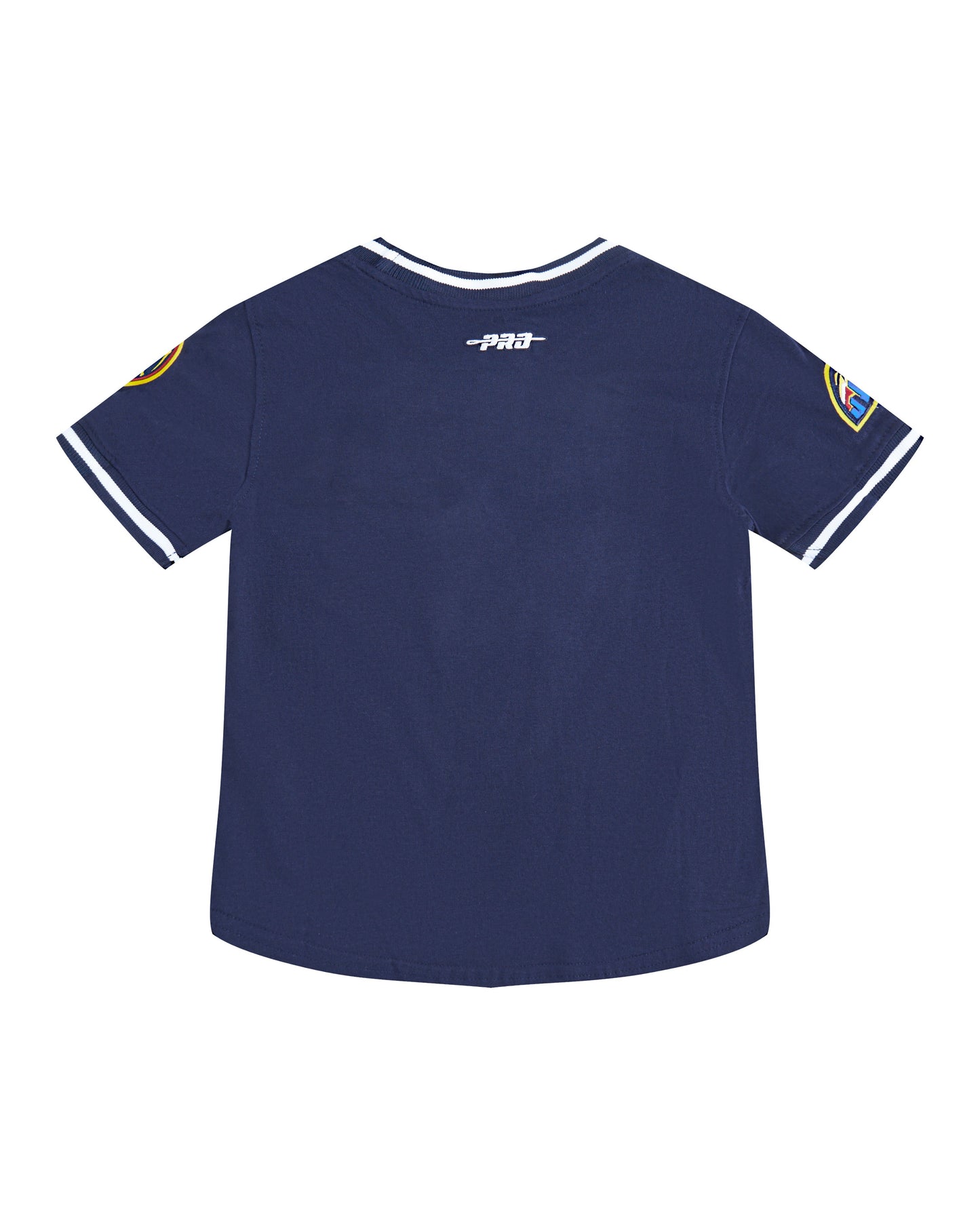 NBA DENVER NUGGETS CLASSIC LITTLE BOYS SHORT SLEEVE STRIPED RIB TEE (MIDNIGHT NAVY)