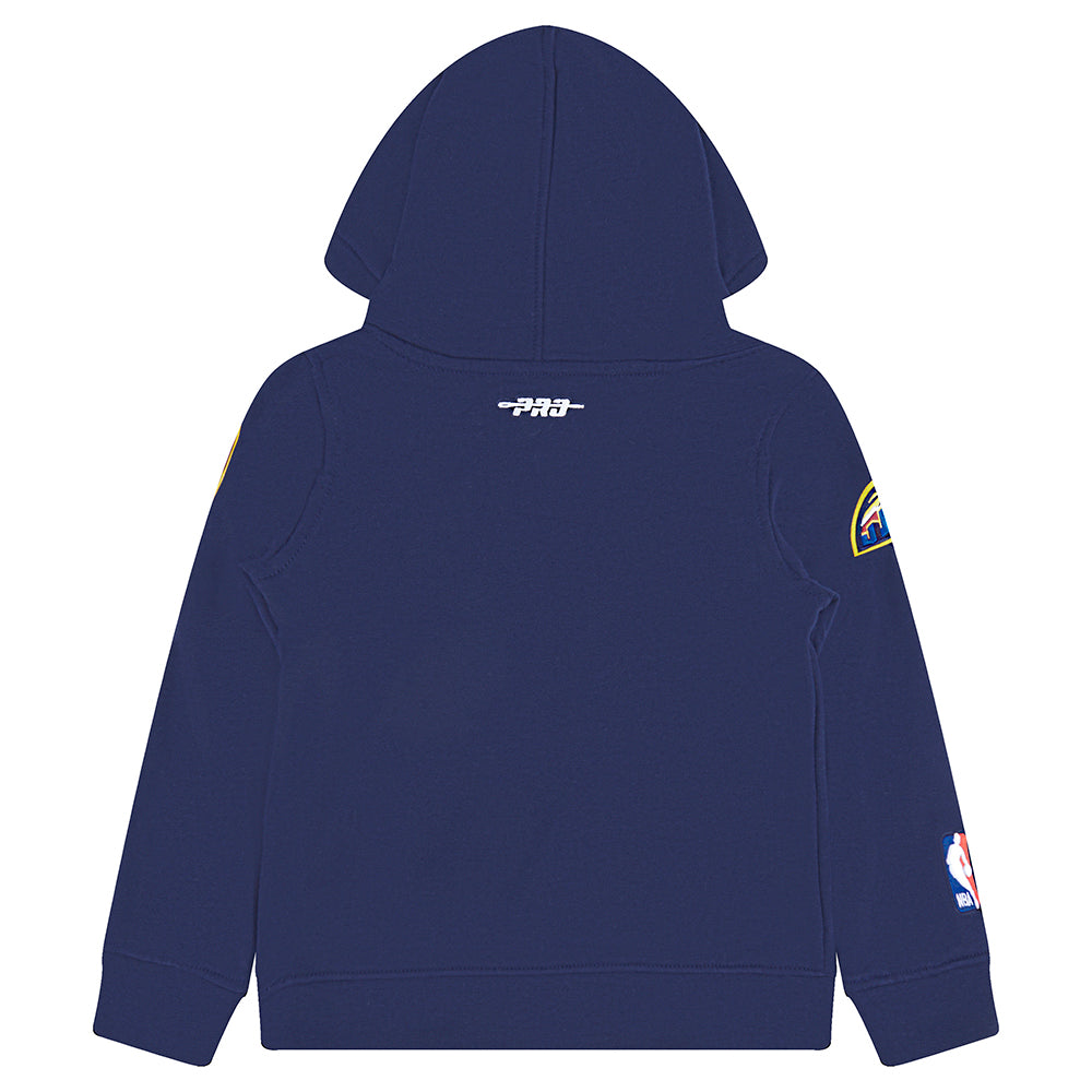NBA DENVER NUGGETS CLASSIC TODDLER BOYS FLEECE PULLOVER HOODIE (MIDNIGHT NAVY)
