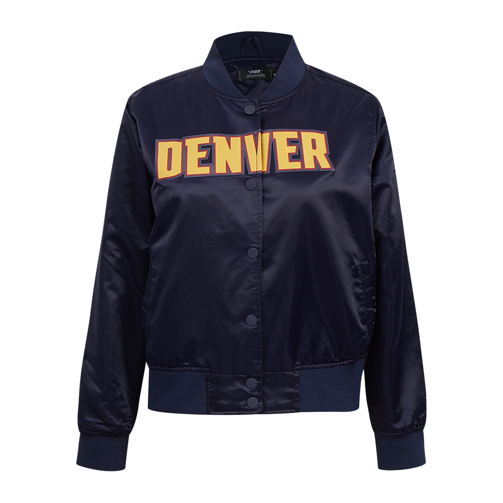 NBA DENVER NUGGETS CLASSIC BLOUSON EN SATIN POUR FEMME (MARINE MINUIT)