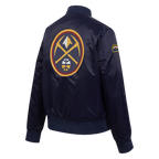 NBA DENVER NUGGETS CLASSIC BLOUSON EN SATIN POUR FEMME (MARINE MINUIT)