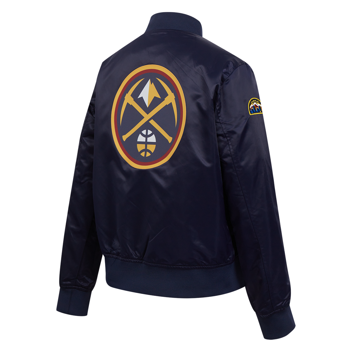 NBA DENVER NUGGETS CLASSIC BLOUSON EN SATIN POUR FEMME (MARINE MINUIT)