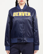 NBA DENVER NUGGETS CLASSIC BLOUSON EN SATIN POUR FEMME (MARINE MINUIT)