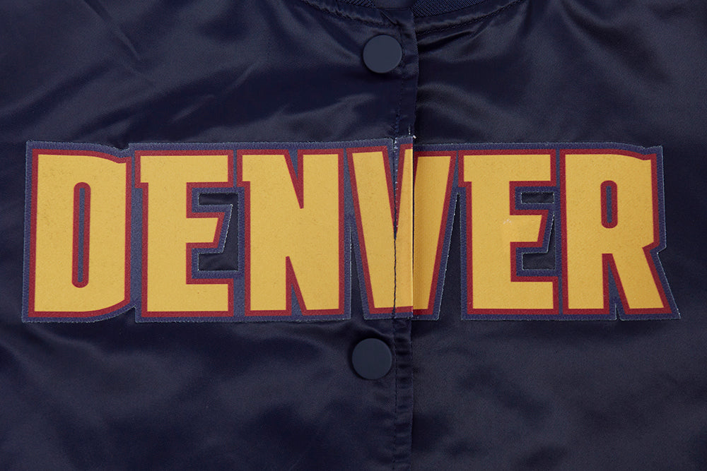 NBA DENVER NUGGETS CLASSIC BLOUSON EN SATIN POUR FEMME (MARINE MINUIT)