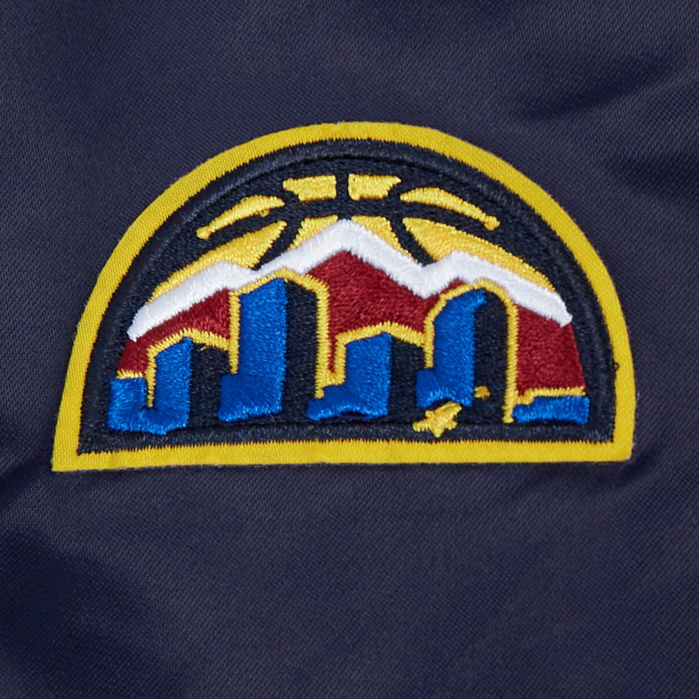 NBA DENVER NUGGETS CLASSIC BLOUSON EN SATIN POUR FEMME (MARINE MINUIT)