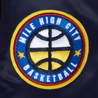 NBA DENVER NUGGETS CLASSIC BLOUSON EN SATIN POUR FEMME (MARINE MINUIT)