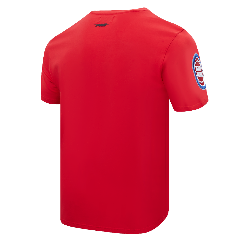 NBA DETROIT PISTONS SCRIPT TAIL MEN'S   TEE (RED)