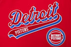 NBA DETROIT PISTONS SCRIPT TAIL MEN'S   TEE (RED)