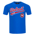 NBA DETROIT PISTONS SCRIPT TAIL T-SHIRT POUR HOMME (BLEU ROYAL)
