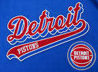 NBA DETROIT PISTONS SCRIPT TAIL T-SHIRT POUR HOMME (BLEU ROYAL)