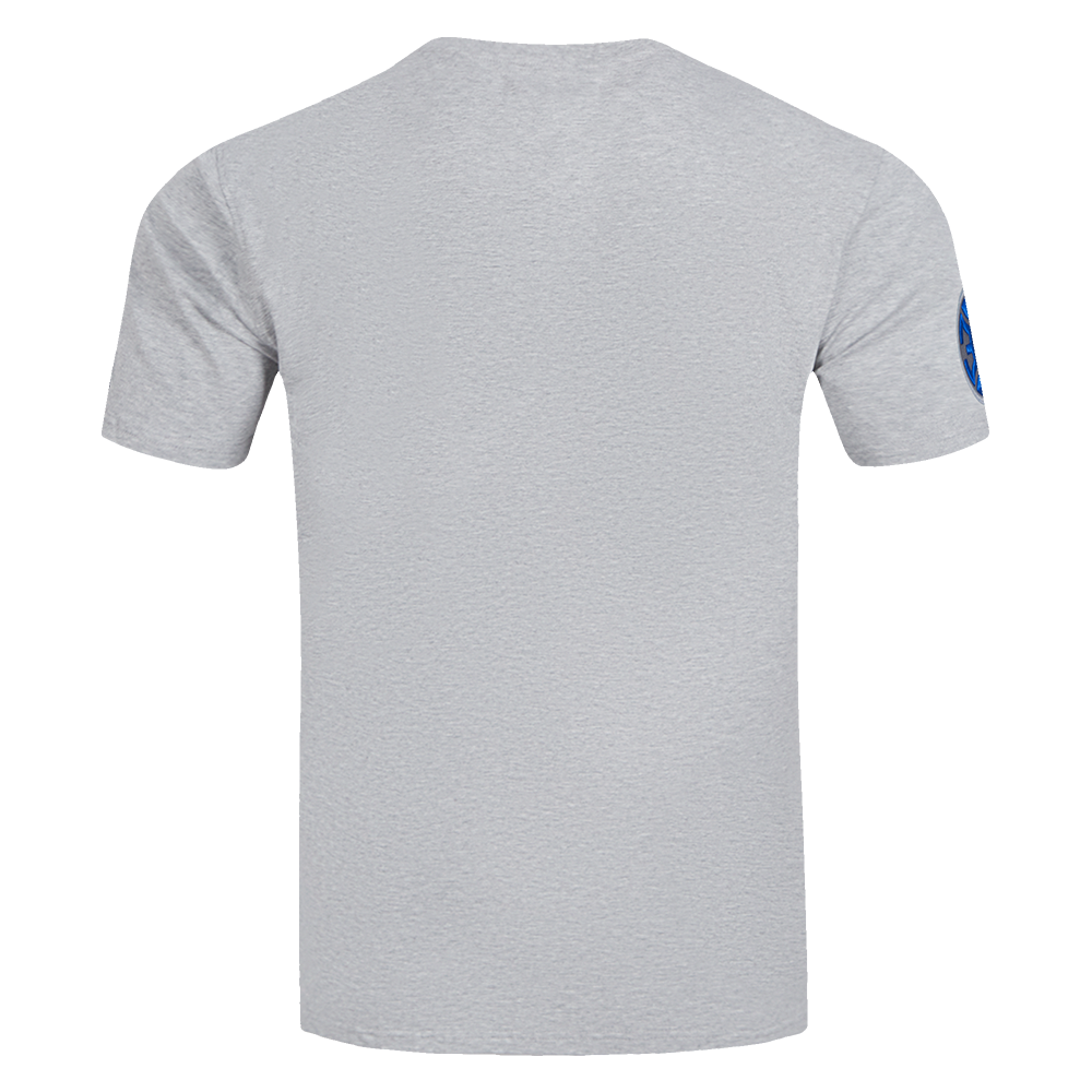 NBA DETROIT PISTONS OLD ENGLISH MEN'S TEE (HEATHER GREY)