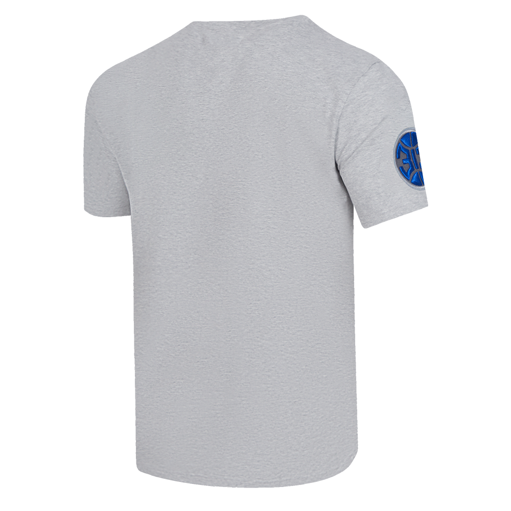 NBA DETROIT PISTONS OLD ENGLISH MEN'S TEE (HEATHER GREY)