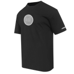 NBA DETROIT PISTONS REVERSE FRENCH TERRY T-SHIRT EN JERSEY DE COTON À ÉPAULES TOMBANTES POUR HOMME (NOIR)