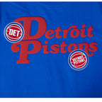 NBA DETROIT PISTONS SOUVENIR T-SHIRT EN JERSEY SIMPLE POUR HOMME (BLEU ROYAL)