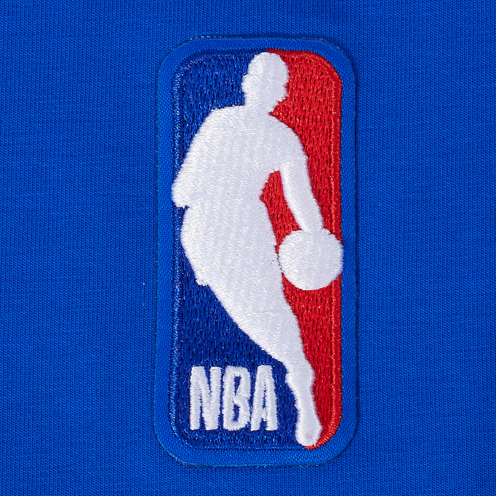 NBA DETROIT PISTONS SOUVENIR T-SHIRT EN JERSEY SIMPLE POUR HOMME (BLEU ROYAL)