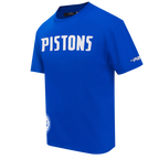 NBA DETROIT PISTONS MEN'S S/S TEE (ROYAL BLUE)