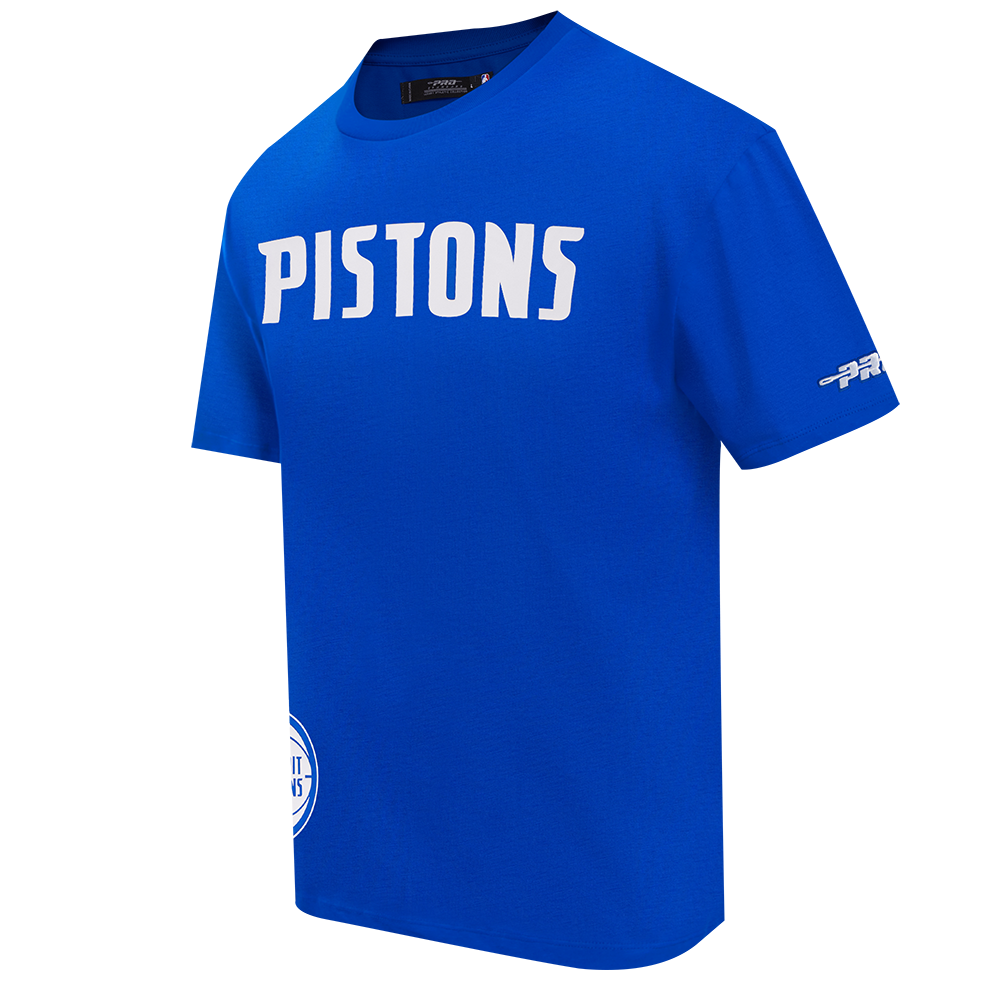 NBA DETROIT PISTONS MEN'S S/S TEE (ROYAL BLUE)